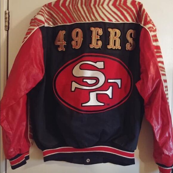 San Fransico 49ers bomber varsity reversible - Picture 2 of 3